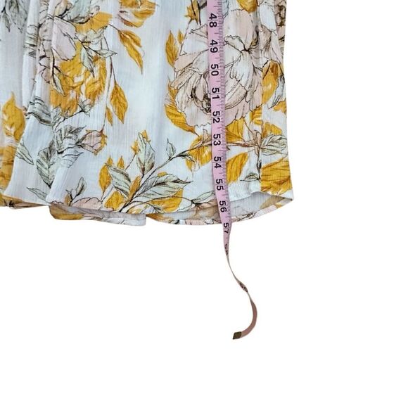 Nicole Miller ~ Floral Maxi Dress in Yellow and White floral print ~ size 10 - Picture 14 of 15